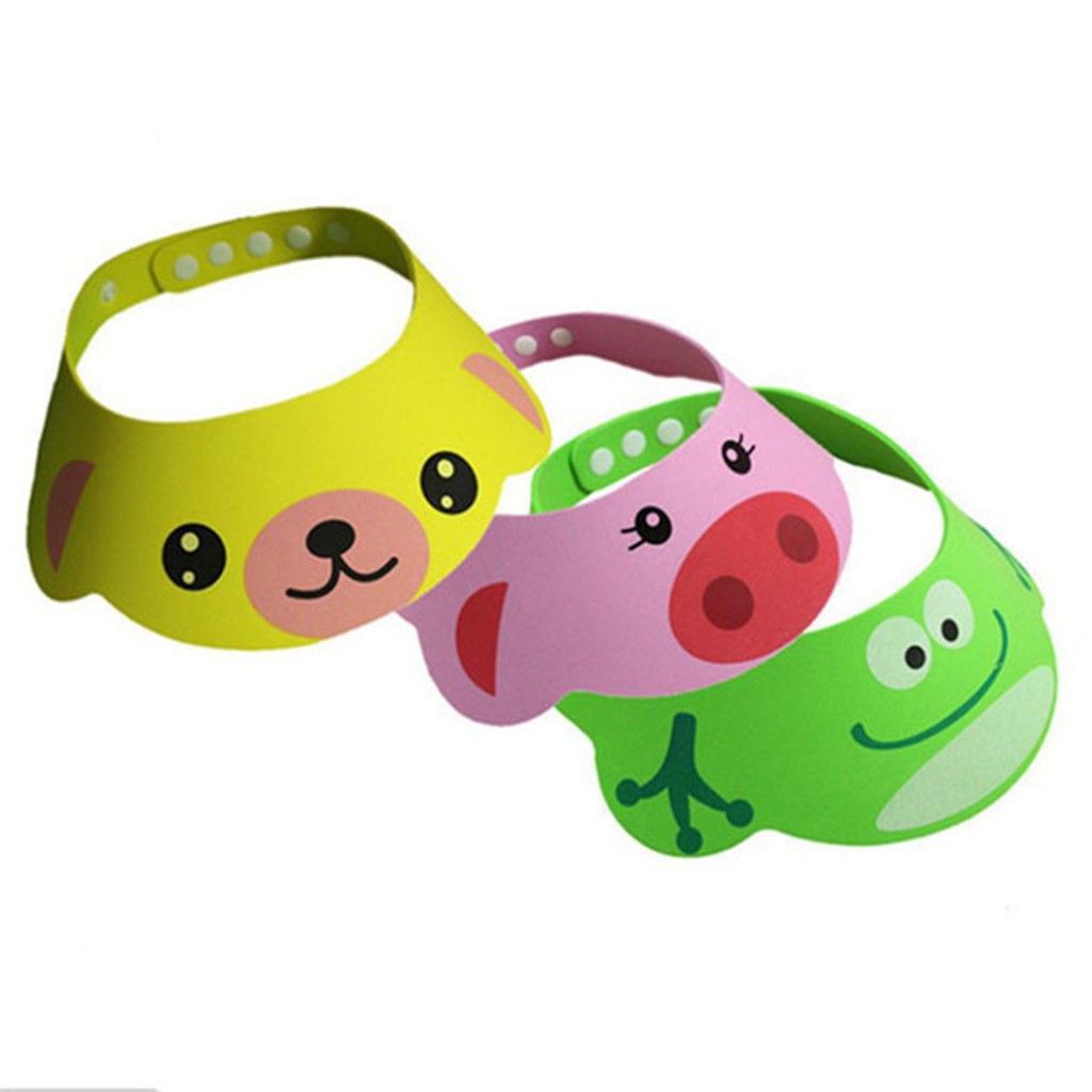 Mũ Gội Đầu Che Chắn Nước Cho Bé Yêu Rộng Vành Hỗ TRợ Tắm Gội Che Tai An Toàn 88266 Giao Hang Nhanh 88