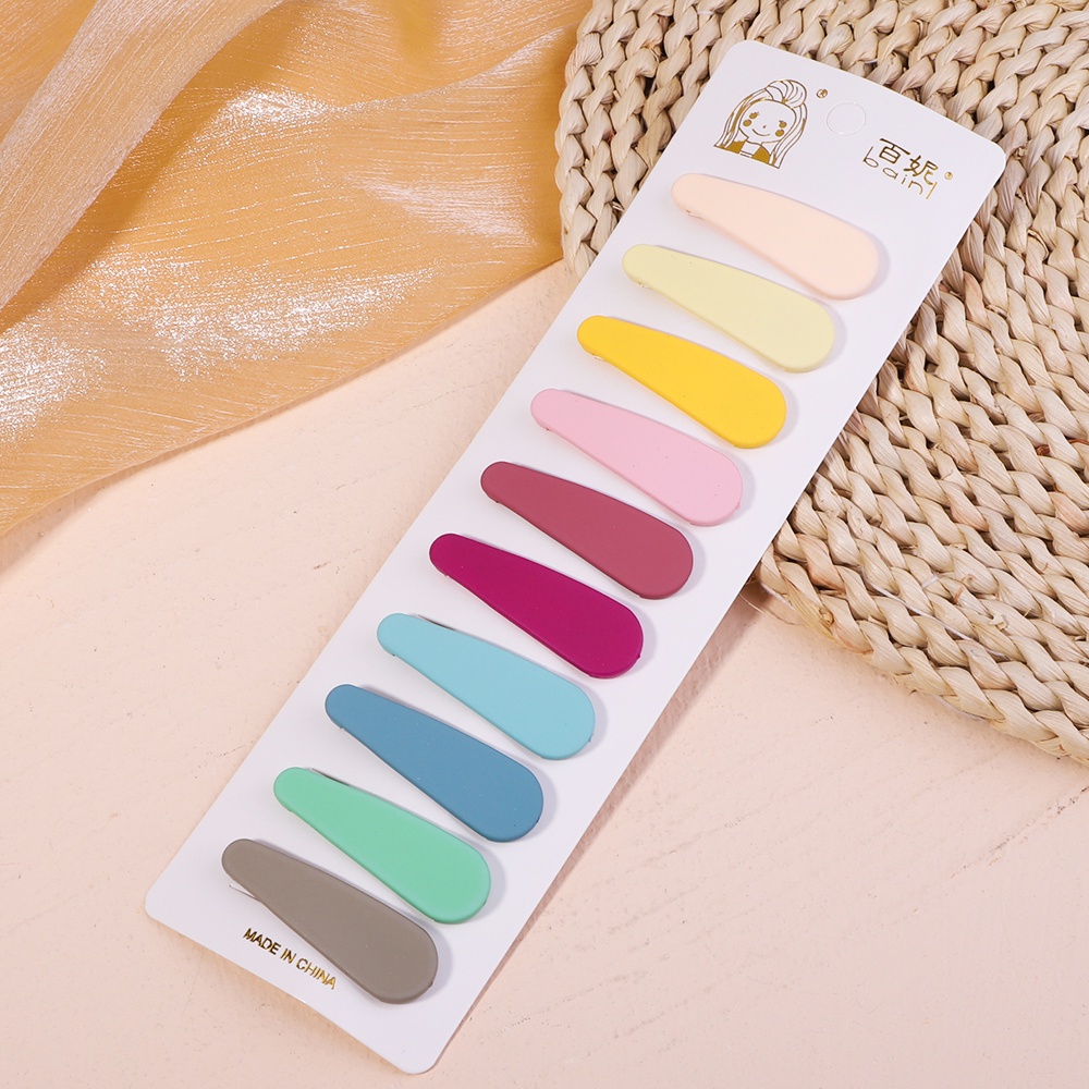 Set 10 Kẹp tóc KIDSBOWS hình giọt nước nhiều màu sắc kẹo ngọt phong cách Hàn Quốc cho nữ