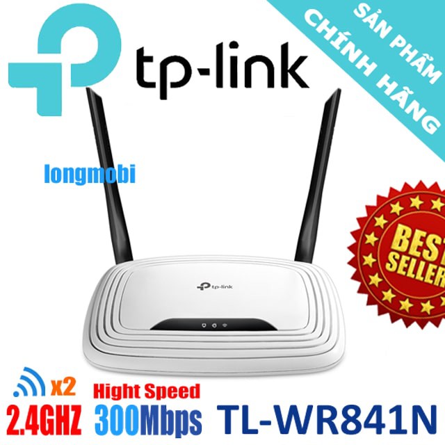 Router Wifi TP-Link TL-WR841N Chính hãng (2 anten, 300Mbps) siêu mạnh bảo hành chính hãng 24 tháng 1 đổi 1