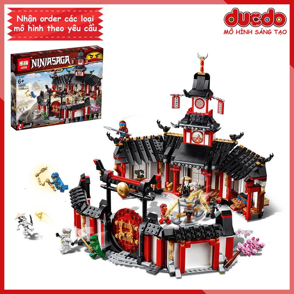 BELA 11165 Lắp ghép Ninjago Đấu Trường Luyện Công - Đồ chơi Xếp hình Mô hình Ninja 70670 LEPIN 06098