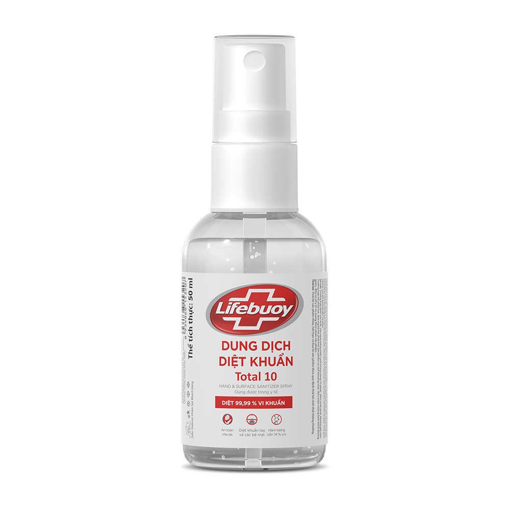 [Mã COSDAY - 50k đơn 250k] Chai xịt diệt khuẩn Lifebuoy Bảo vệ vượt trội 10-50ml