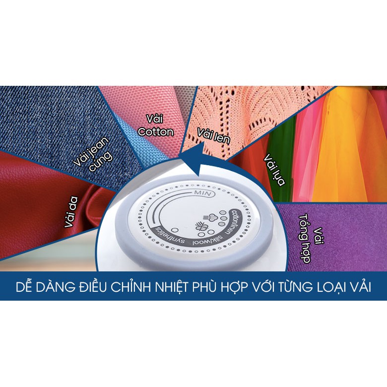 Bàn ủi khô Delites BUK01 Màu Xám