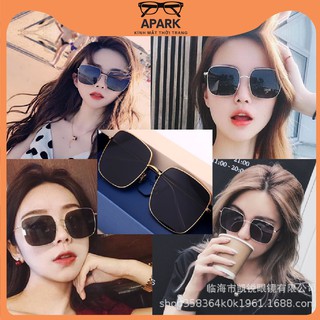 Kính ngầu mắt tròn gọng kim loại thời trang - kính mát râm nam nữ thời trang hot trend 2021 đi biển - apark AP66
