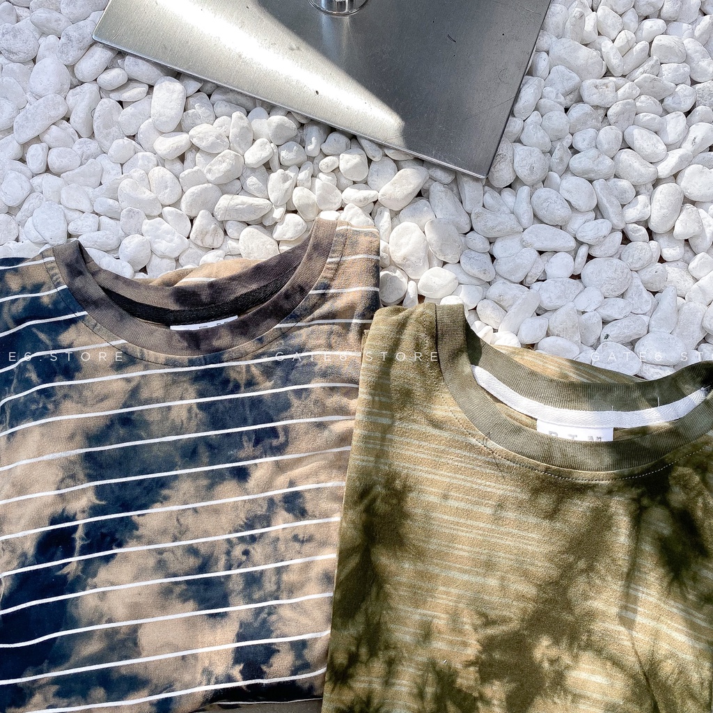Áo Phông BT nhuộm tie dye, thun cotton mềm co giãn 4 chiều form oversize GATE6 - #4691