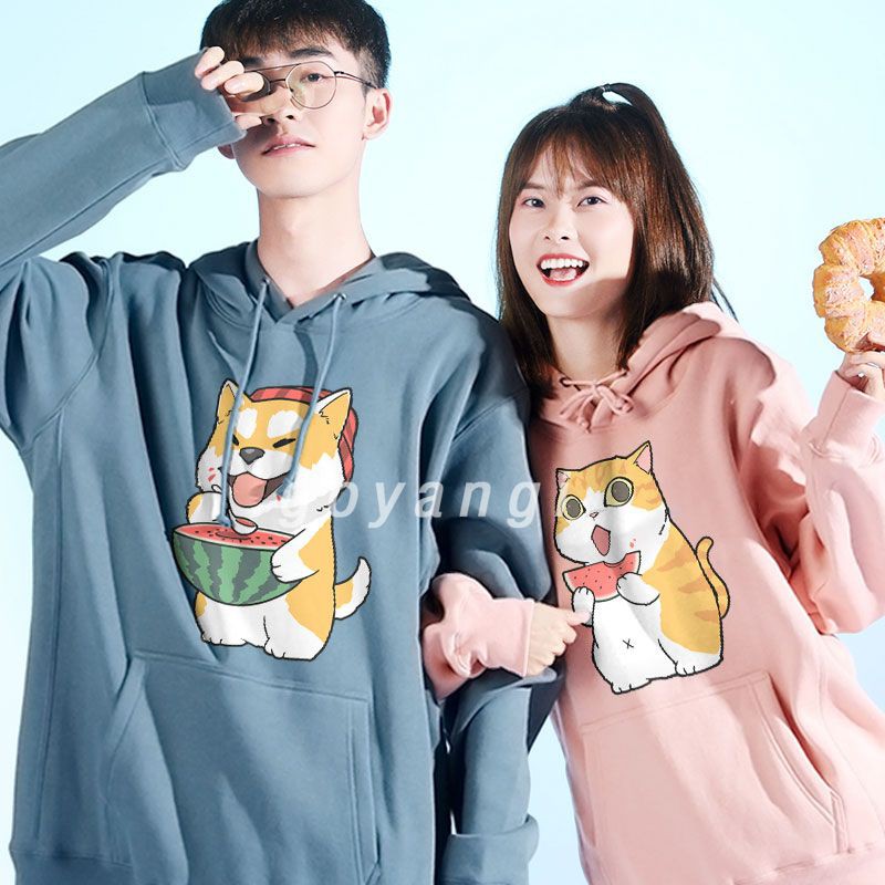 Áo hoodie goyangi Mèo ăn dưa hấu nam nữ unisex form rộng oversize phong cách ulzzang hàn quốc