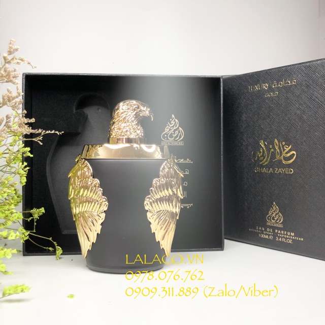 Nước hoa Nam Ghala Zayed Luxury Gold 100ml - Đại Bàng Đen | Thế Giới Skin Care