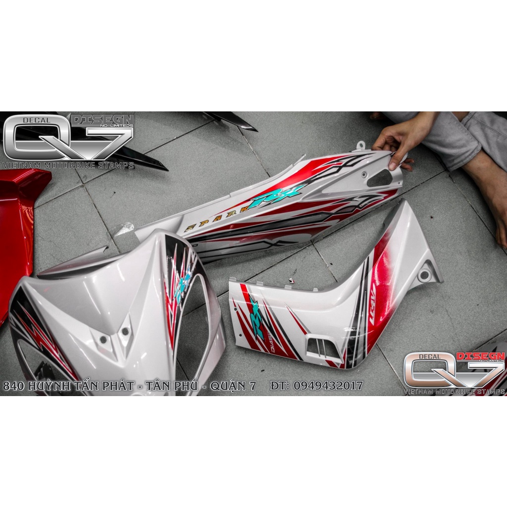 TEM RỜI EXCITER 2010 ĐỎ BẠC