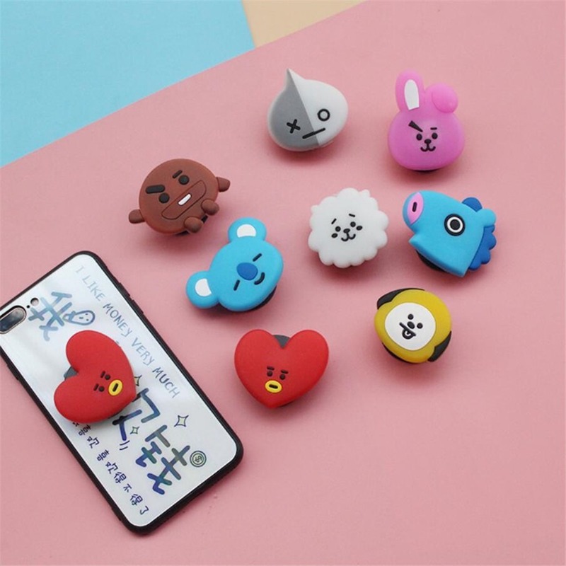 Giá đỡ điện thoại hình in họa tiết BTS BT21 xinh xắn