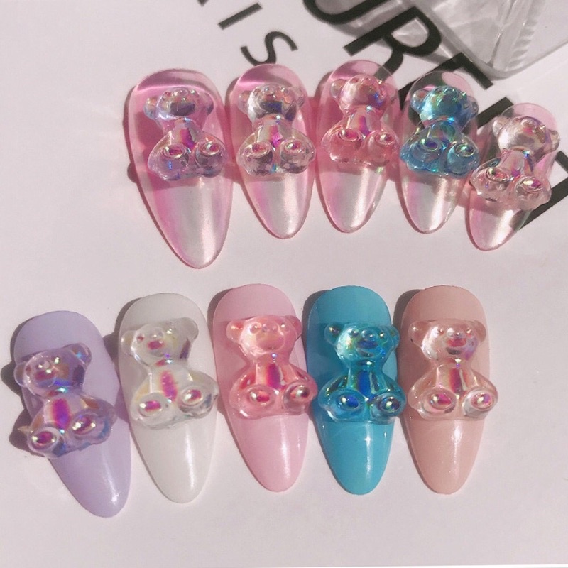 Charm gấu 3D trang trí móng.,phụ kiện Nail