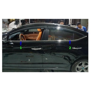 Nẹp viền chân kính hyundai elantra 2018, 2019, 2020, 2021 inox