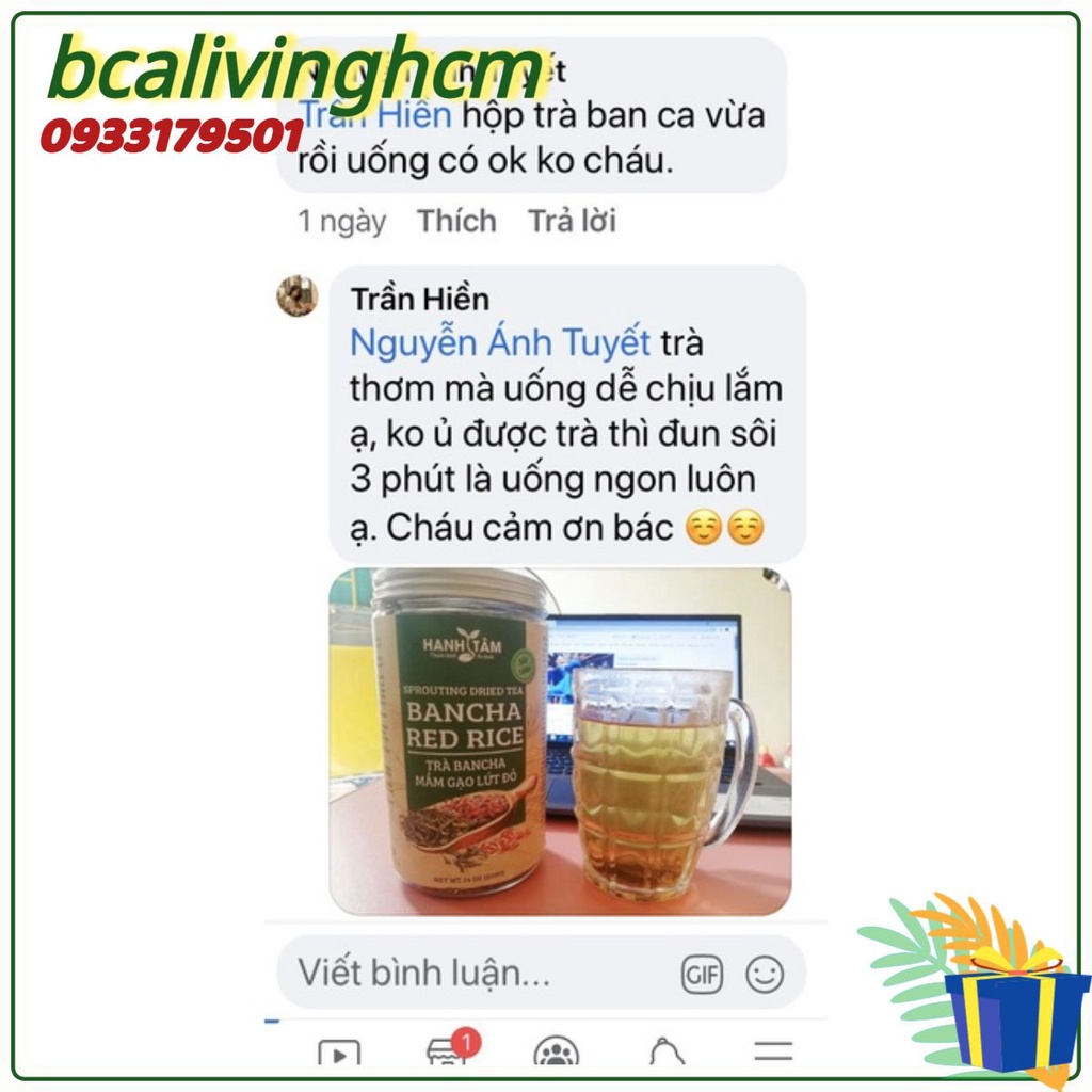 Trà Mầm Gạo Lứt đỏ Trà mầm đậu đen Trà bancha  Hạnh Tâm