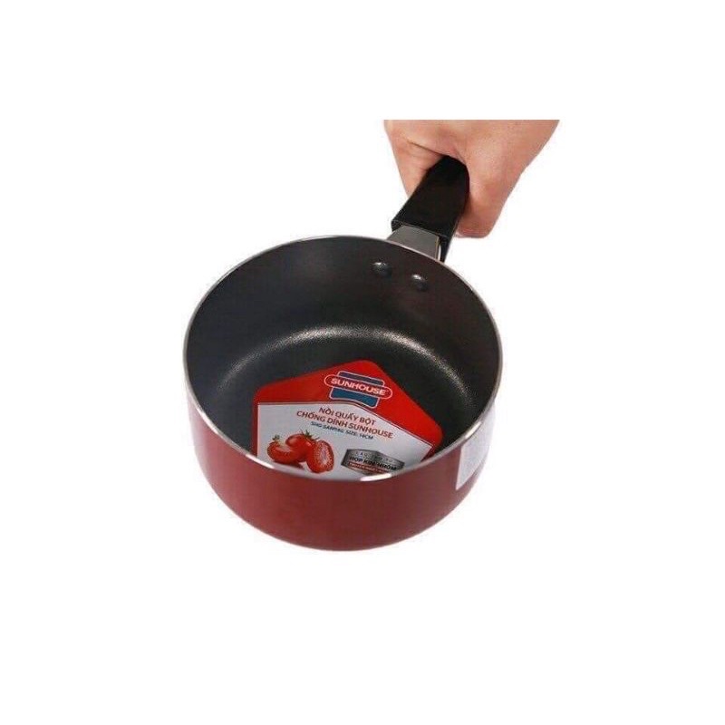 Nồi quấy bột chống dính Sunhouse 14cm cho bé