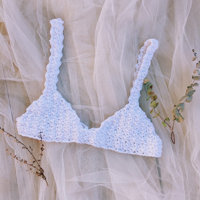 Bra Len Móc Mẫu 2- Bikini Len - Bralette Xinh Xắn - xanhlanhes