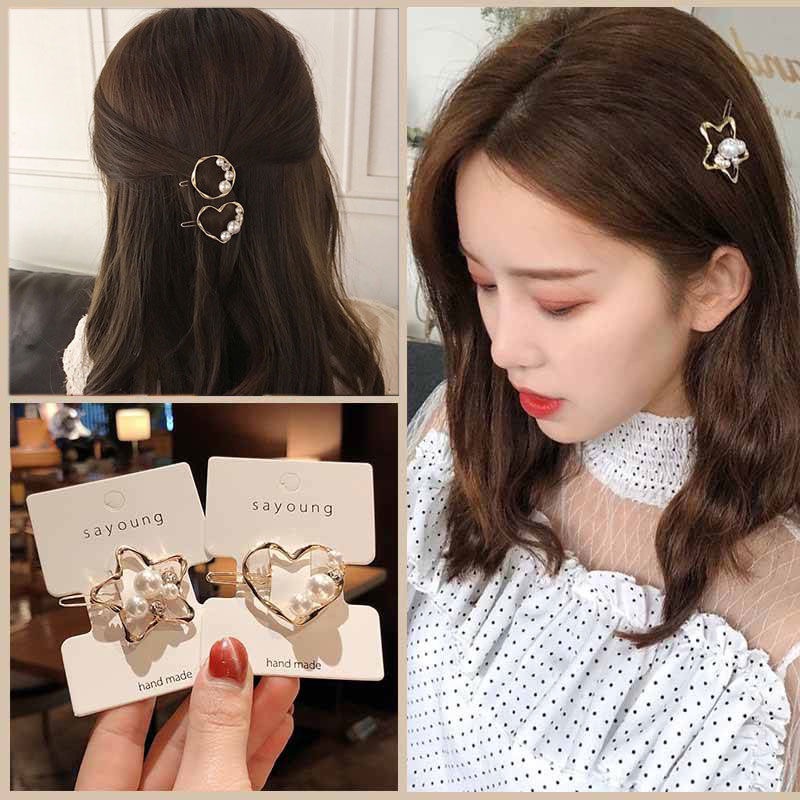 Kẹp Tóc Đính Đá Hình Trái Tim Xinh Xắn Thời Trang 2022