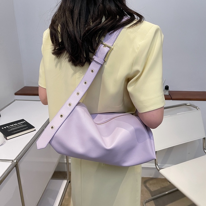 Túi Đeo Vai Cỡ Lớn Màu Sắc Trơn Phong Cách Hàn Quốc Thời Trang Cho Nữ