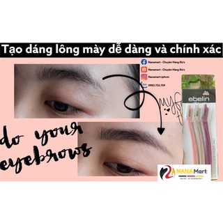 Set 3 Dao cạo lông mày Ebelin của Đức