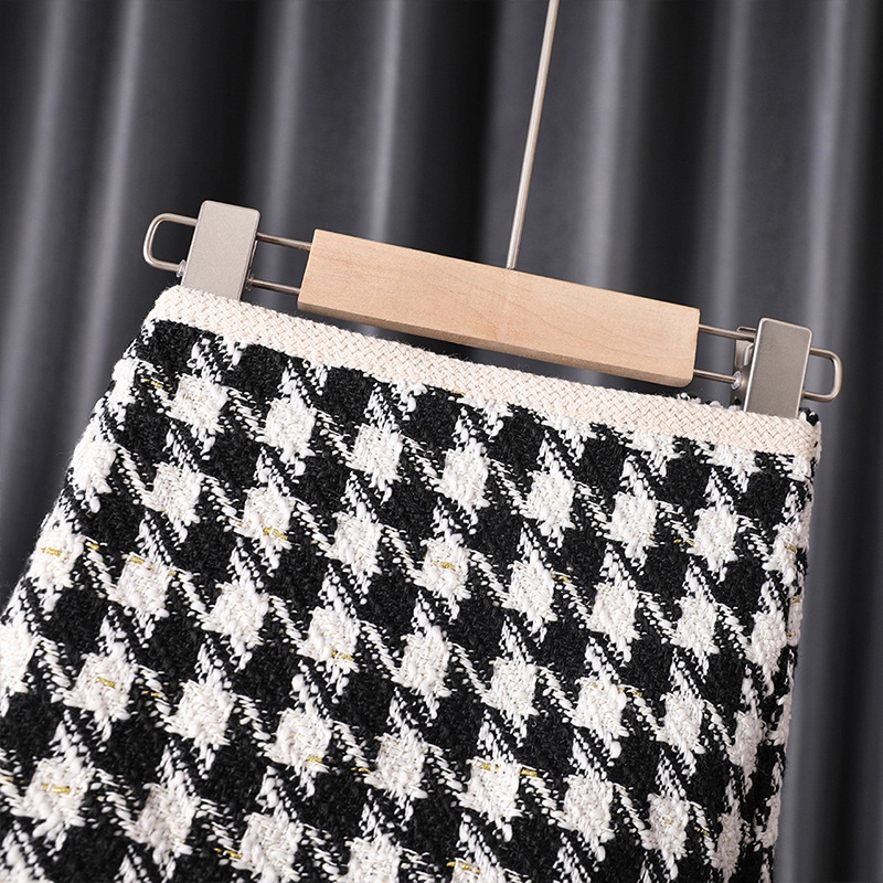 Bộ Áo Khoác cardigan + Chân Váy Ca Rô Xinh Xắn Theo Phong Cách Phương Tây Dành Cho Nữ