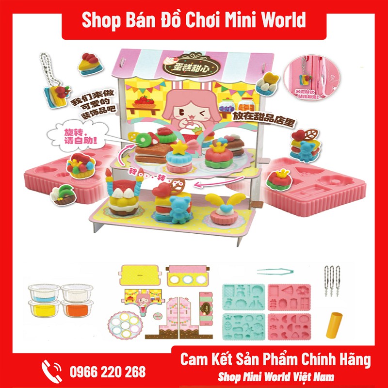 Đồ Chơi Mini World Diy Cửa Hàng Nấu Ăn [ Đất Nặn Làm Thức Ăn ]