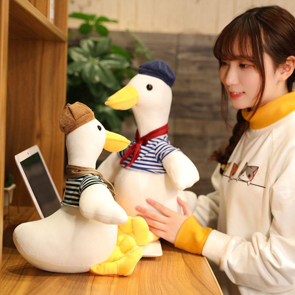 Thú Nhồi Bông Hình Chú Ngỗng Hoạt Hình Dễ Thương Cho Bé