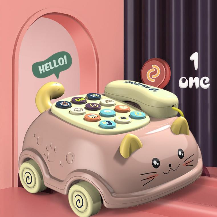Đồ Chơi Trẻ Em.Bộ điện thoại  ô tô phát nhạc Thông Minh cho bé Giúp các bé tăng cường vận động và tăng sức khỏe