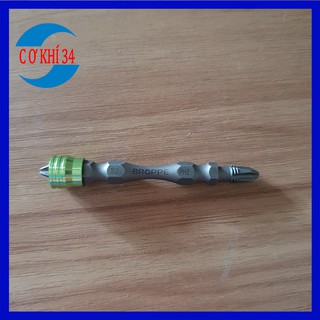 Mũi bắt vít 4 cạnh thay 2 đầu chuôi từ tính dài 65mm hãng BROPEE