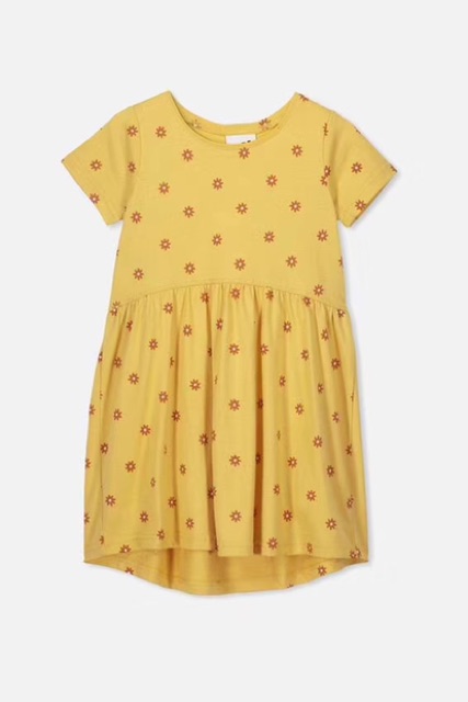 Váy cotton vàng hoa cúc