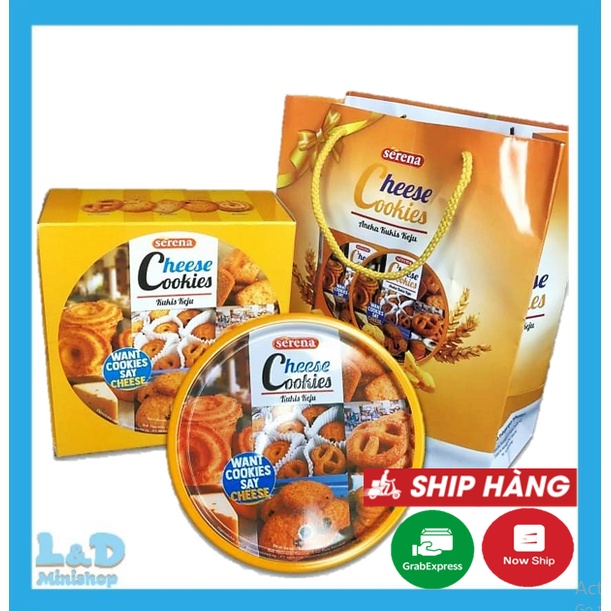Bánh Quy Phô Mai Serena Cheese Cookies Hộp 454gr