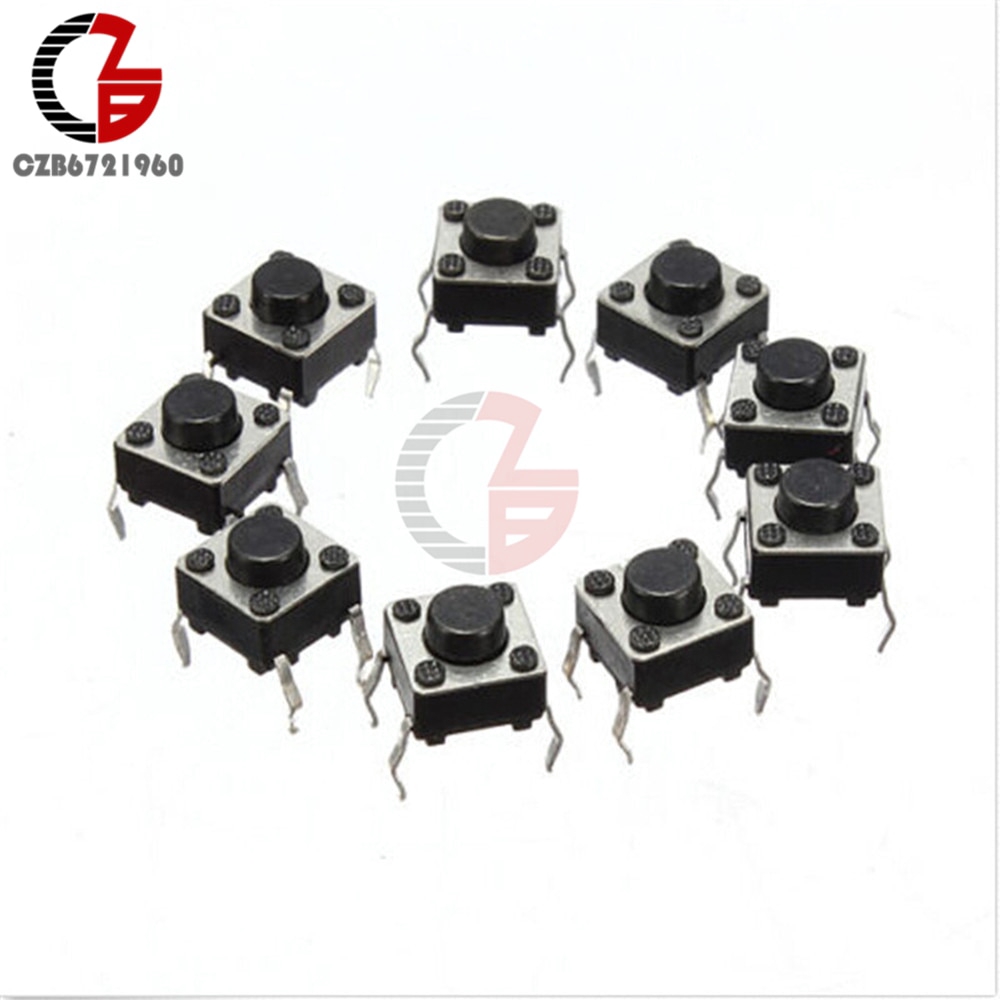 Bộ 20 nút công tắc 6x6x4.3mm 4 chấu DIP chất lượng cao | BigBuy360 - bigbuy360.vn