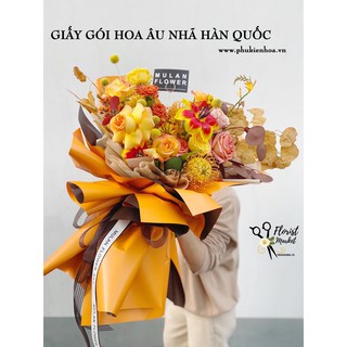 GIẤY GÓI HOA - HAI MẶT ÂU NHÃ HÀN QUỐC