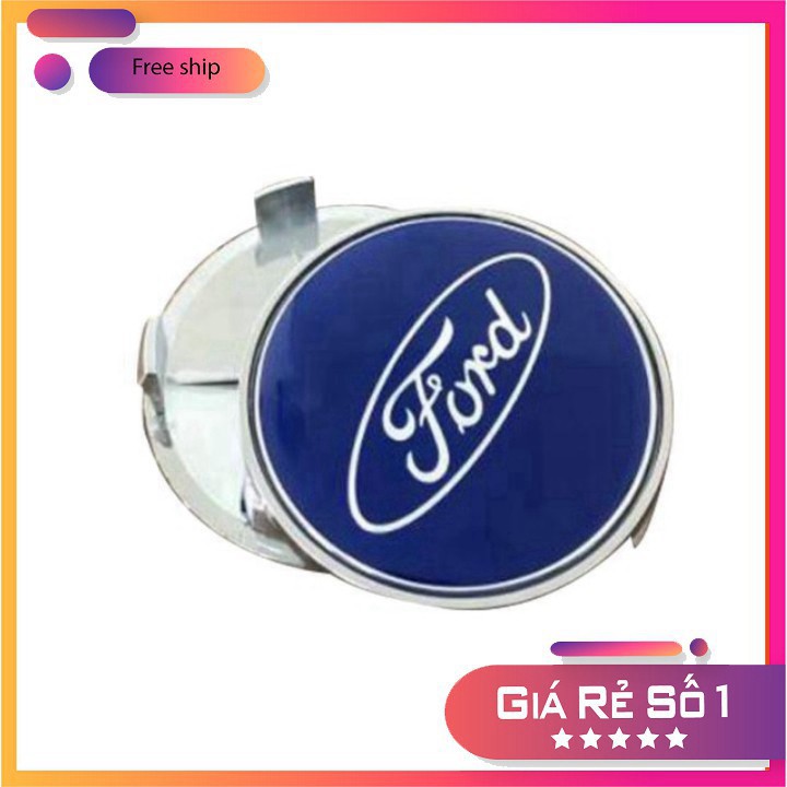 Logo chụp mâm, ốp lazang BVBánh xe ô tô cao cấp Ford 68mm: Đường kính 68mm BVB