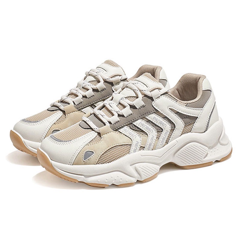 Giày thể thao RENBEN đế dày phối lưới thoáng khí thời trang cho nữ