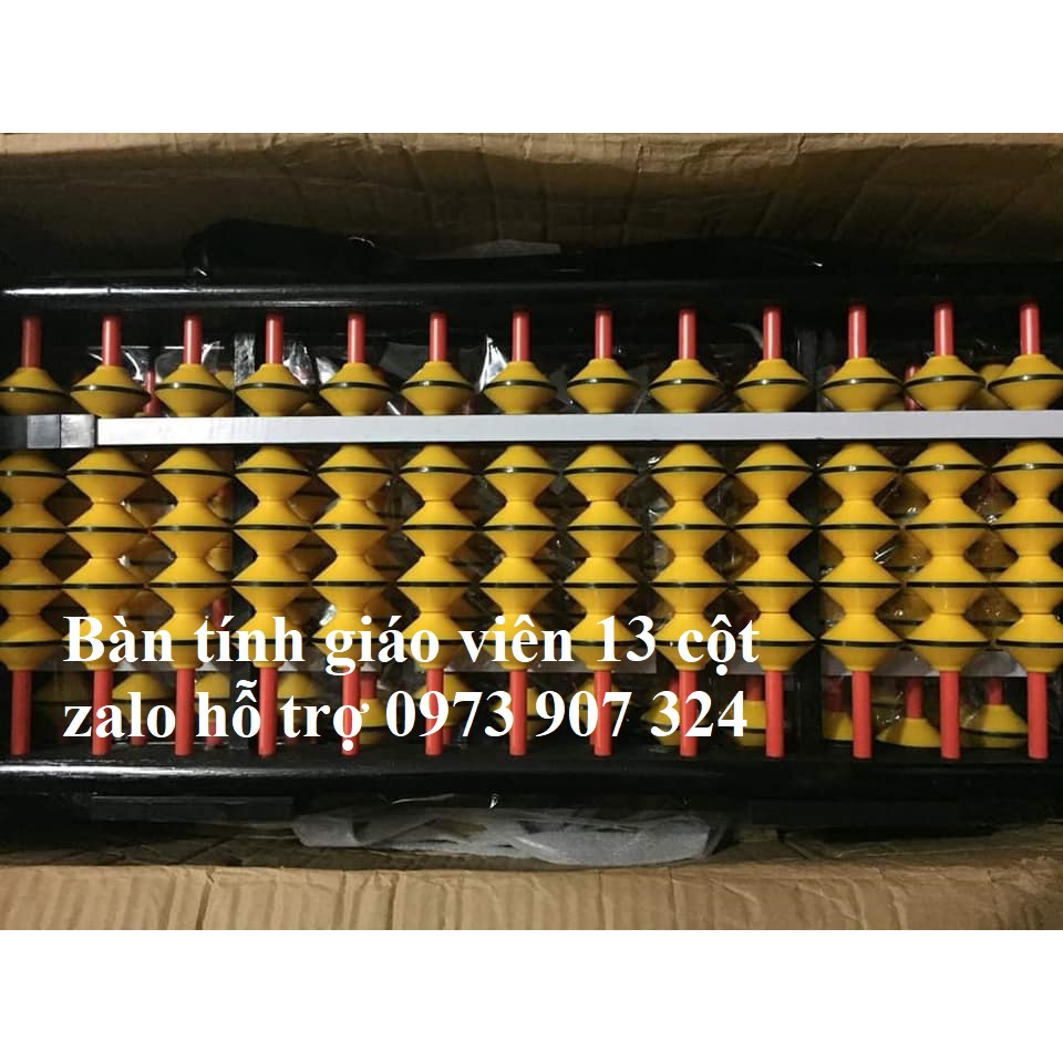Bàn tính gảy soroban 13 CỘT cao cấp cho GIÁO VIÊN 70 cm*30 cm*6 cm
