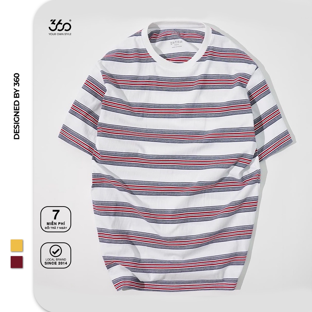 Áo thun kẻ ngang local brand 360 BOUTIQUE chất liệu cotton - APTTK285