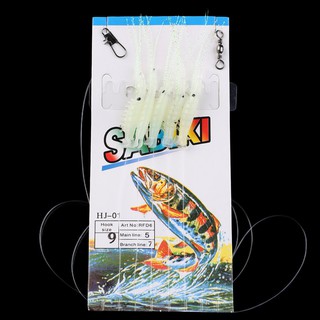 5 mồi câu cá hình tôm dạ quang