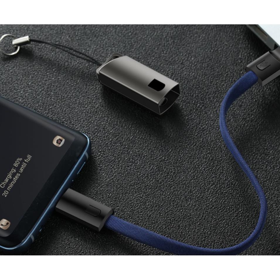 Cáp Sạc Nhanh Iphone Lightning - Type C - Micro Usb Loại Ngắn 20 Cm Mẫu 2