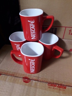Ly sứ đỏ Nescafe