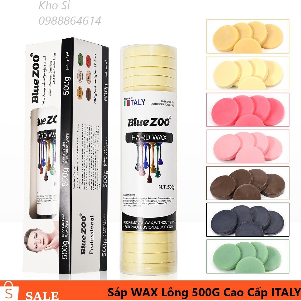 Chính hãng 500G SÁP WAX Lông Nóng Cao Cấp BLUE ZOO HARD WAX BEANS | BigBuy360 - bigbuy360.vn