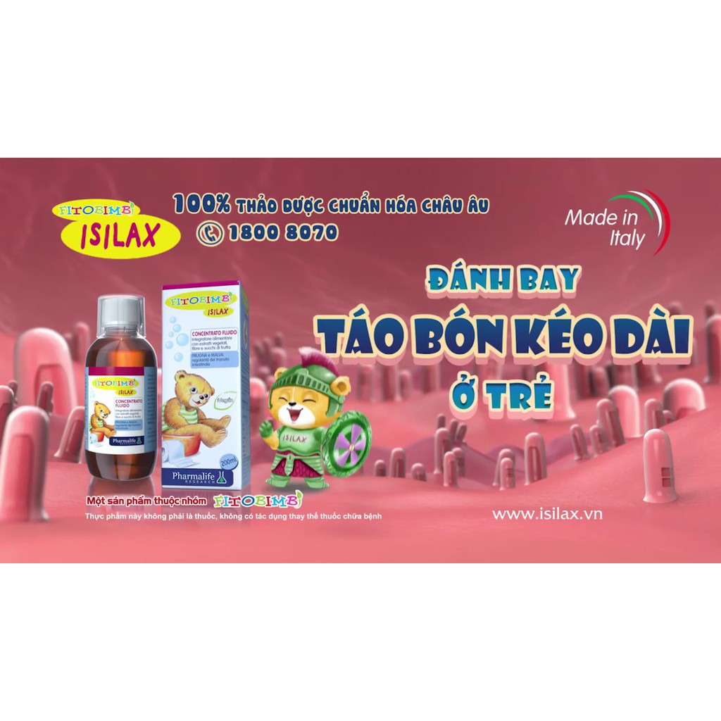 Isilax Bimbi - Giảm táo bón cho trẻ, nhập khẩu từ Ý (Chai 200ml)