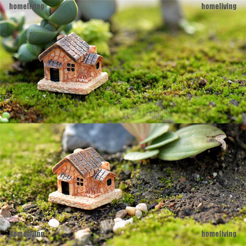 Set 3 Ngôi Nhà Nhỏ Trang Trí Sân Vườn