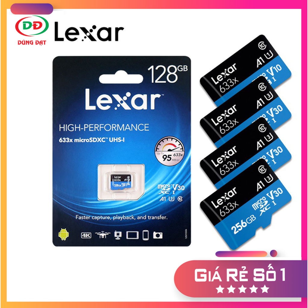 CHÍNH HÃNG- THẺ NHỚ LEXAR 32GB, 64GB,128GB