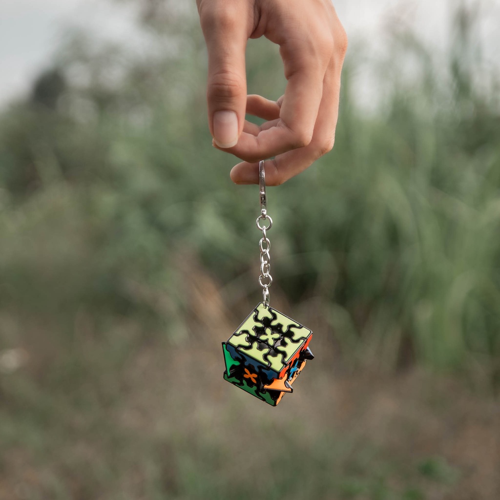 Móc Khóa Rubik Qiyi Keychain Gear - Rubic biến thể, Rubik độc lạ, Phụ kiện Rubik, RUBIK BMT, đồ chơi thông minh cho bé