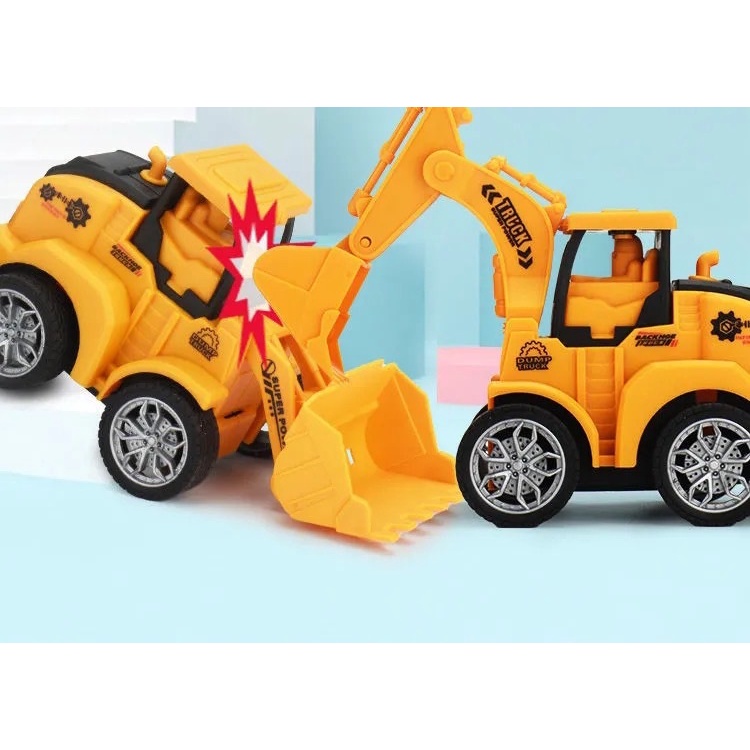 Ô tô đồ chơi trẻ em, mô hình các loại xe công trình, chất liệu nhựa ABS an toàn, bền, đẹp cho bé