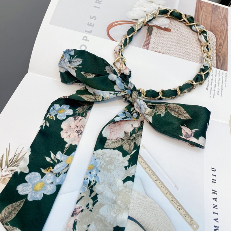 Flgo Băng Đô Dây Ruy Băng Dài Thắt Nút Thanh Lịch Cho Nữ