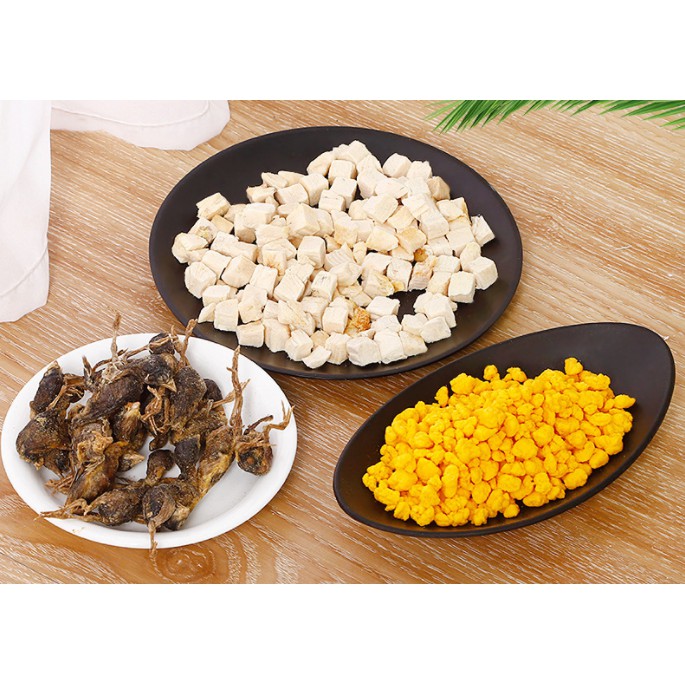 Thức ăn thịt cá sấy khô cho chó mèo 100g