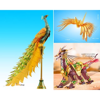 Mô hình lắp ghép kim loại động vật sơn màu