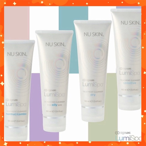  [ Rẻ Vô Địch ] Sữa rửa mặt LumiSpa NuSkin cho từng loại da - Hàng Chính Hãng Nuskin