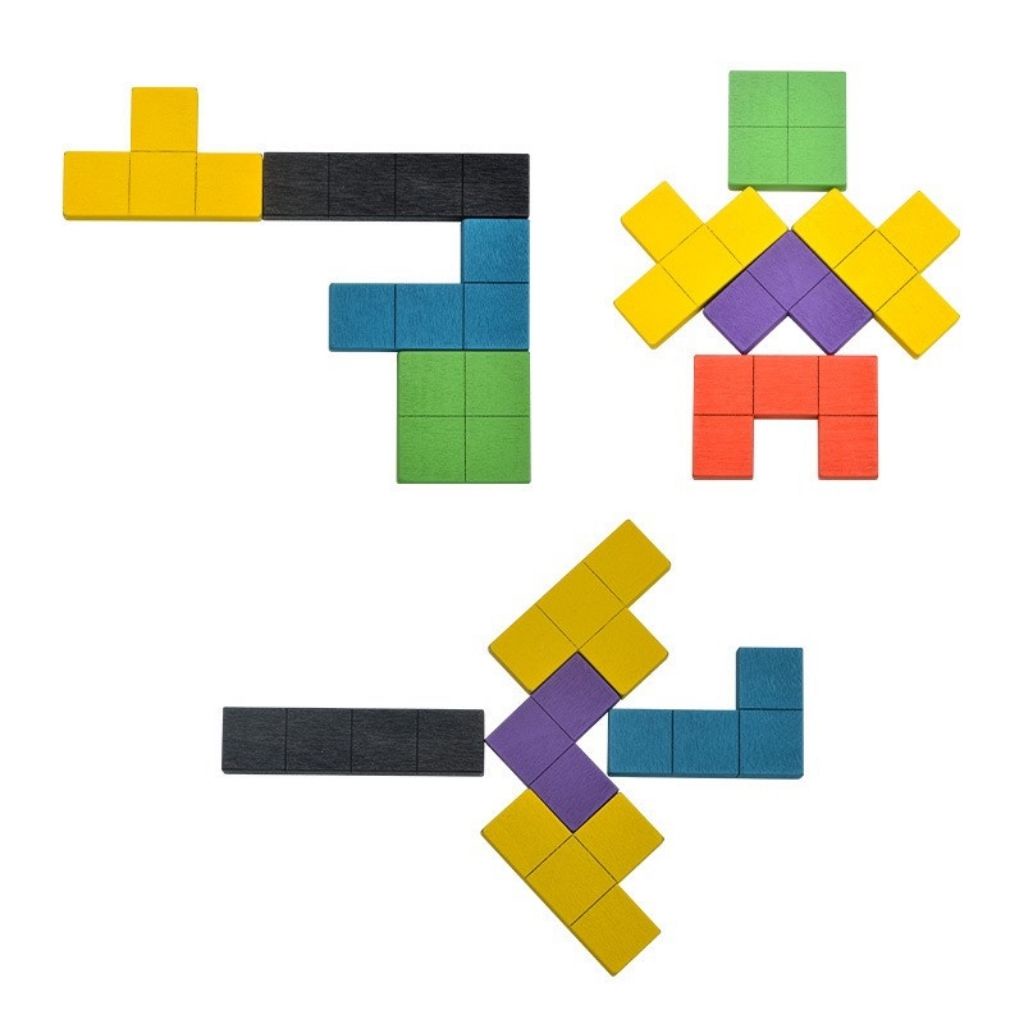Đồ Chơi Xếp Gạch Size Lớn Bằng Gỗ Tetris, Ghép Nhiều Hình Đa Dạng Phong Phú, Phát Triển Khả Năng Tư Duy Của Các