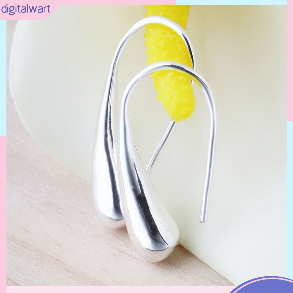 Bông Tai Tròn Mạ Bạc Thời Trang Cho Nữ