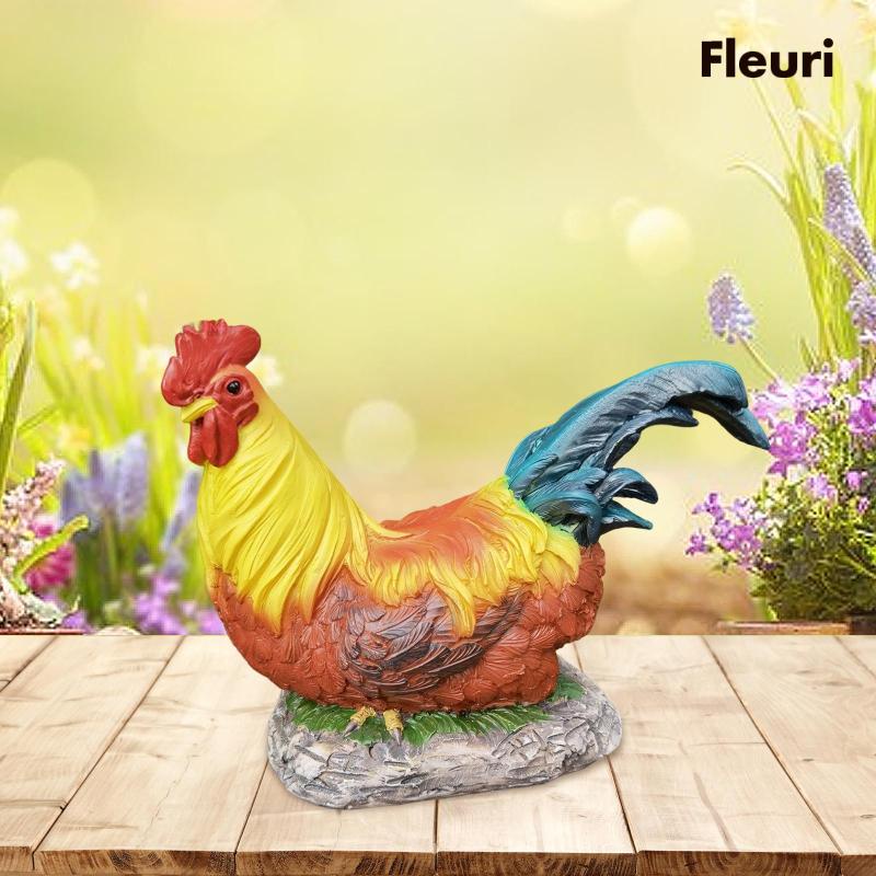 Mô Hình Tượng Gà Nghệ Thuật Dùng Trang Trí Phòng Khách / Sân Vườn
