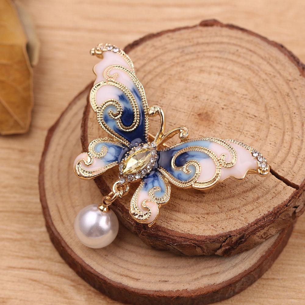 Trâm Cài Áo Hình Bướm Thanh Lịch|Kẹp Khăn Quàng Cổ Thời Trang Dành Cho Nữ